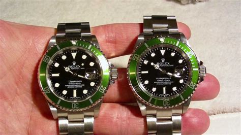 real vs fake rolex submariner green|rolex submariner 116610ln super clone.